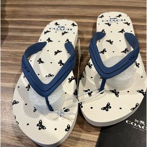 Coach flip flops